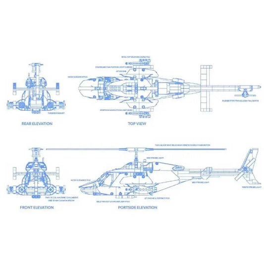 Building Blocks Special Ops Helicopter DIY Set For Kids - ToylandEU™