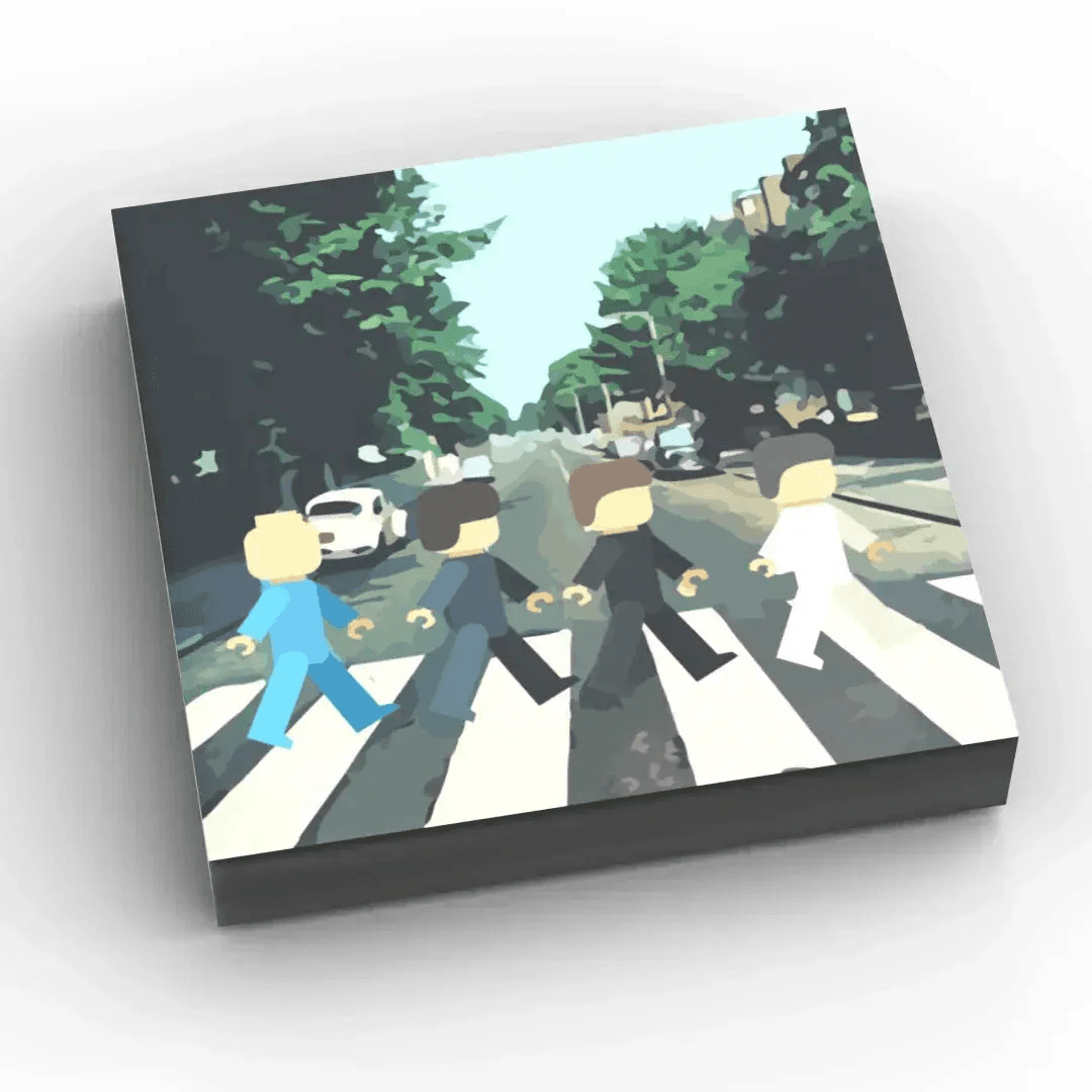 Buildr Road - B3 Customs Music Album Cover (2x2 Tile) made using LEGO part - ToylandEU