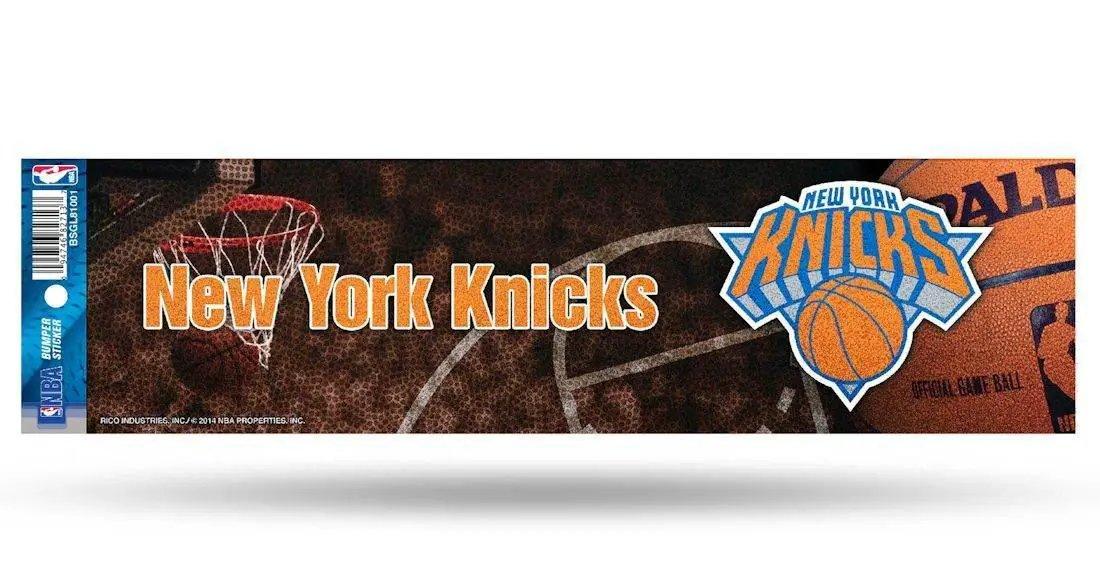 New York Knicks Glitter Bumper Sticker Decal 11 by 3 Inches - ToylandEU™