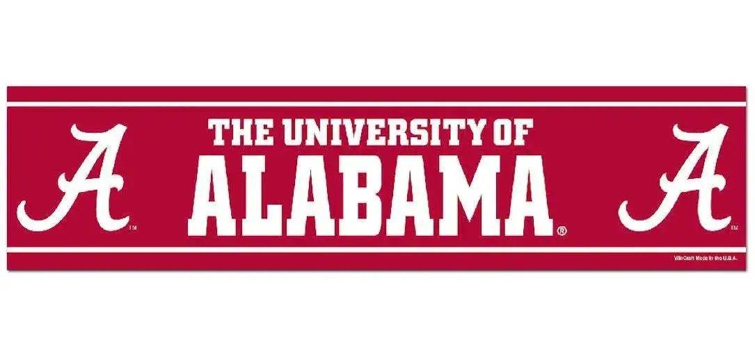 Alabama Crimson Tide Bumper Sticker 3x12 USA Made Wincraft - ToylandEU™