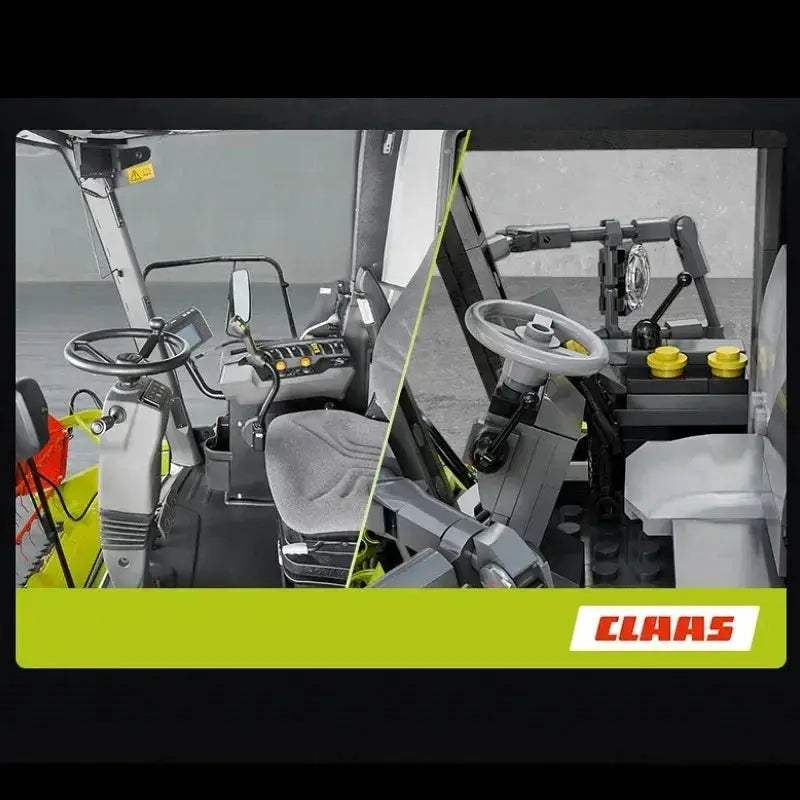 CLAAS Dominator 370 Combine Harvester Building Blocks With Motor - ToylandEU