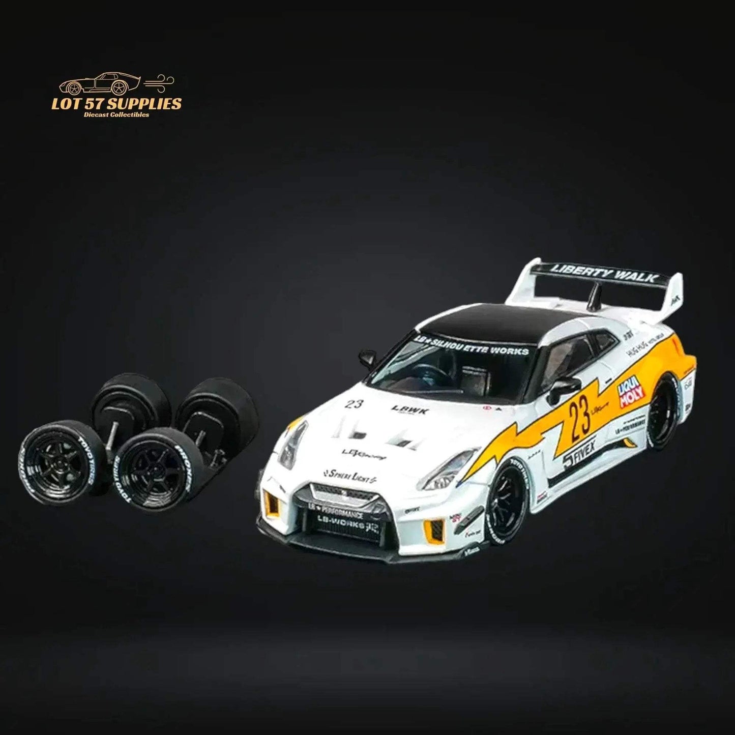 CM Model Nissan Skyline GT-R R35RR LBWK Silhouette #23 1:64 CM64-35RR-12 - ToylandEU