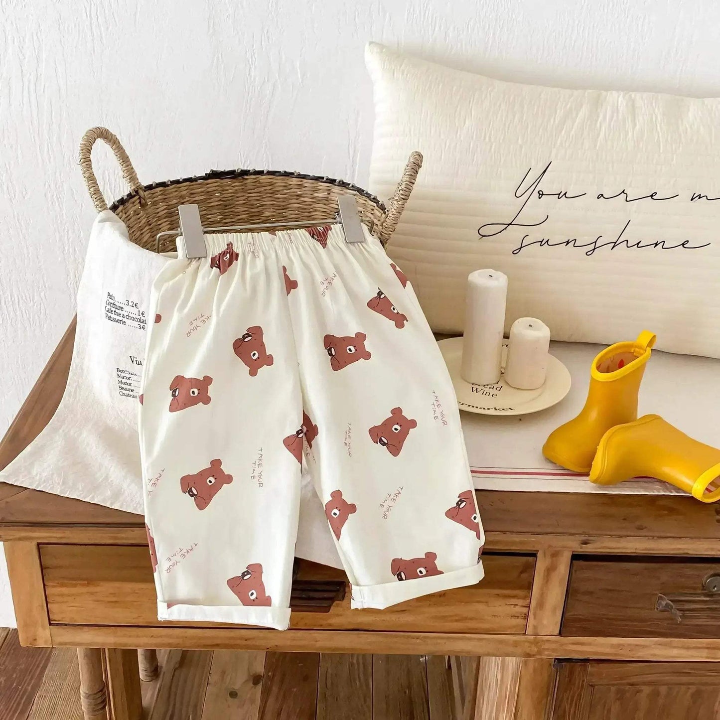 CN Zhejiang Choice Kids Plaid Pants With Elastic Waist For Unisex Casual Wear - ToylandEU