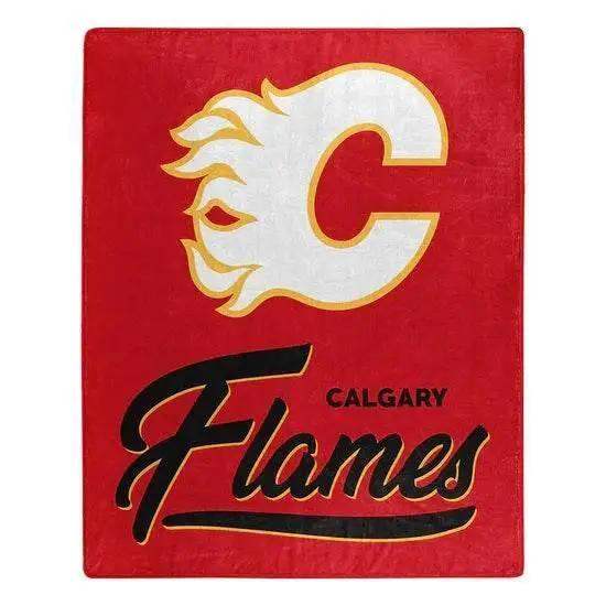 Calgary Flames Raschel Blanket 50x60 Signature Design - ToylandEU™