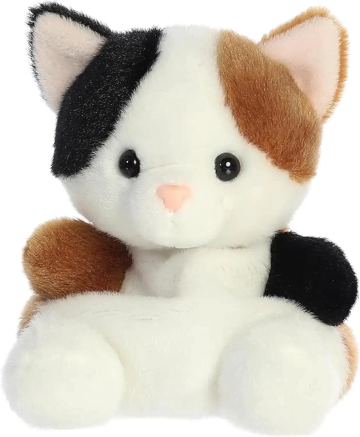 Calico Cat Plush Toy 5 Inch Palm Sized Collectible - ToylandEU™