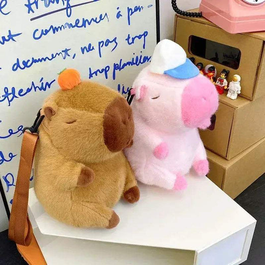 Capybara Plush Backpack Crossbody Bag Large Capacity - ToylandEU™