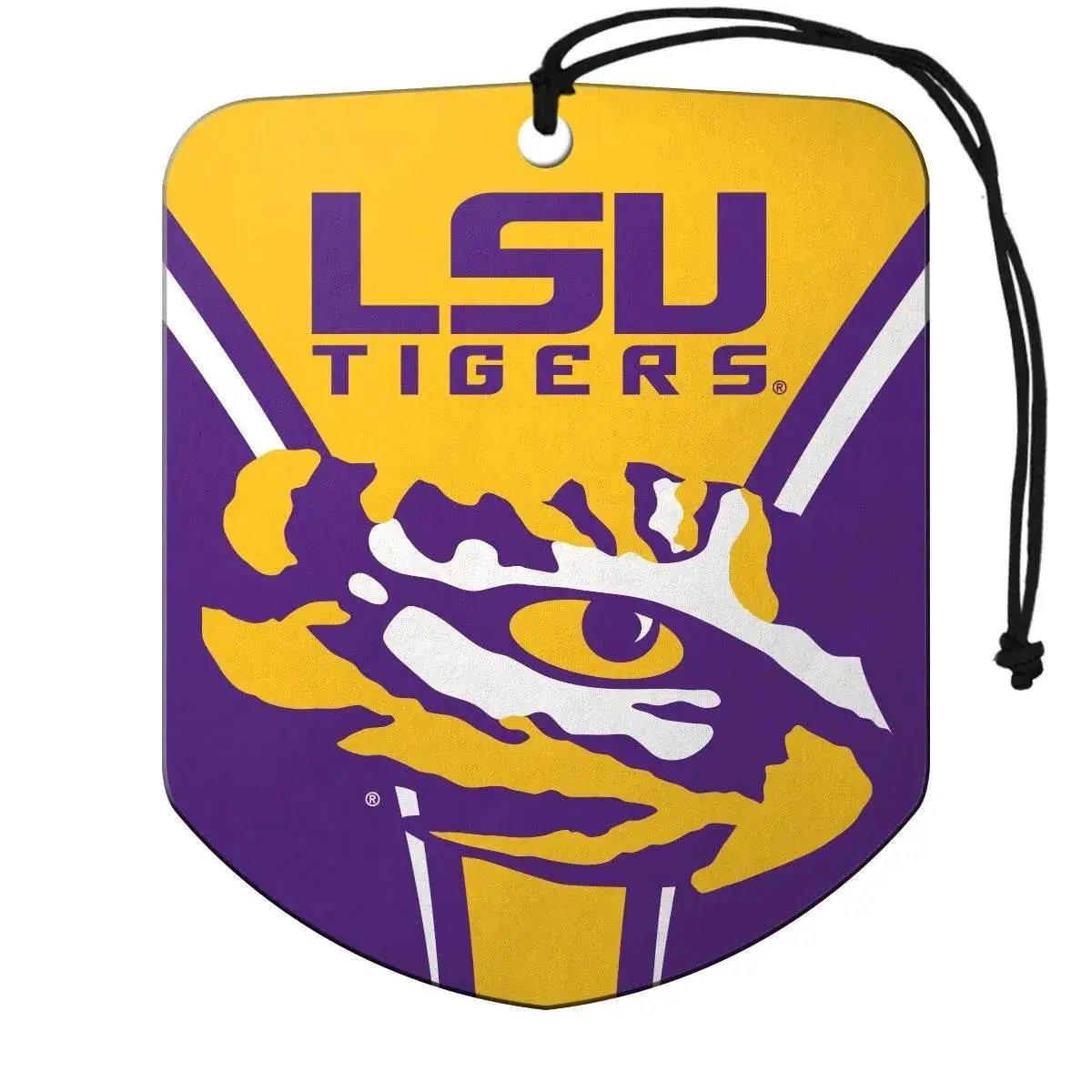 LSU Tigers Shield Air Fresheners 2 Pack Long Lasting Scent - ToylandEU™