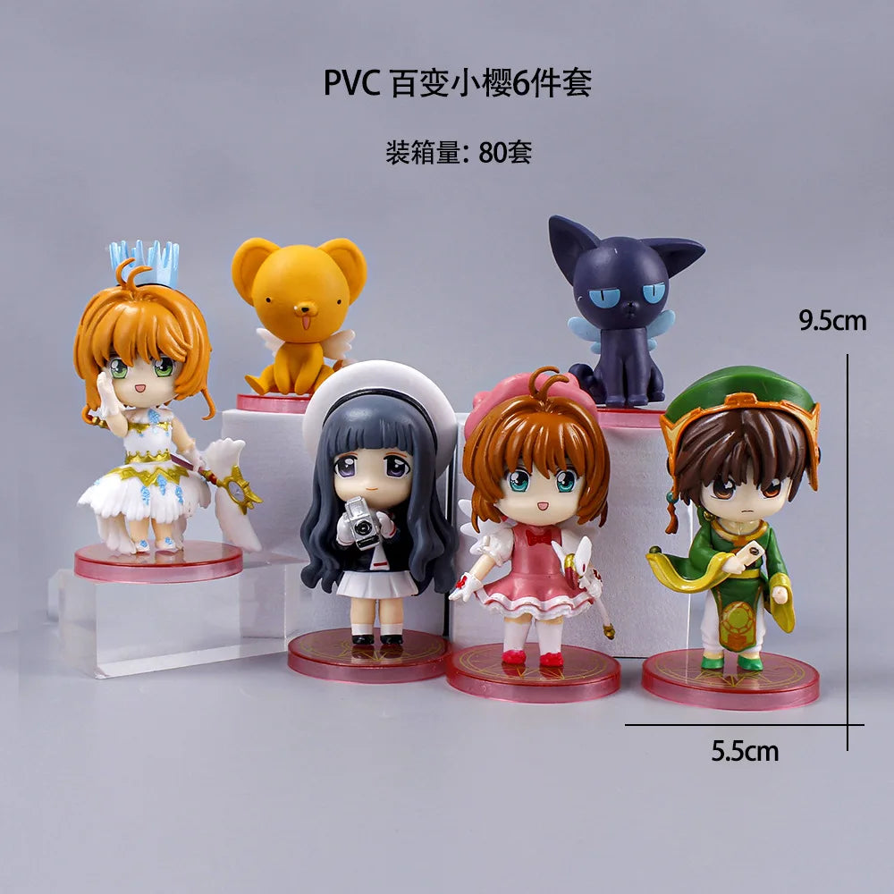 Card Captor Sakura Figures | 6 Pc PVC Set | Toylandeu™