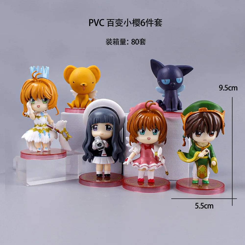 Card Captor Sakura Figures | 6 Pc PVC Set | Toylandeu™