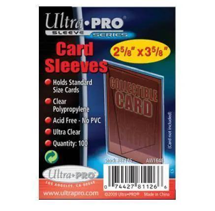 Ultra Pro Card Sleeves 2.5 by 3.5 Inches Acid Free Pack 100 - ToylandEU™