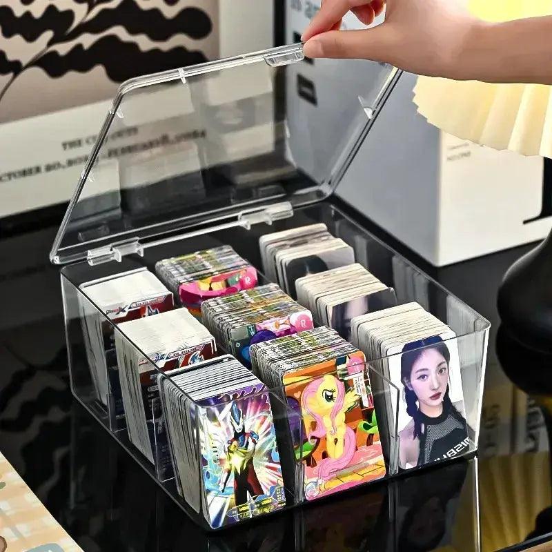 Transparent Card Storage Box With Cover Large Capacity - ToylandEU™