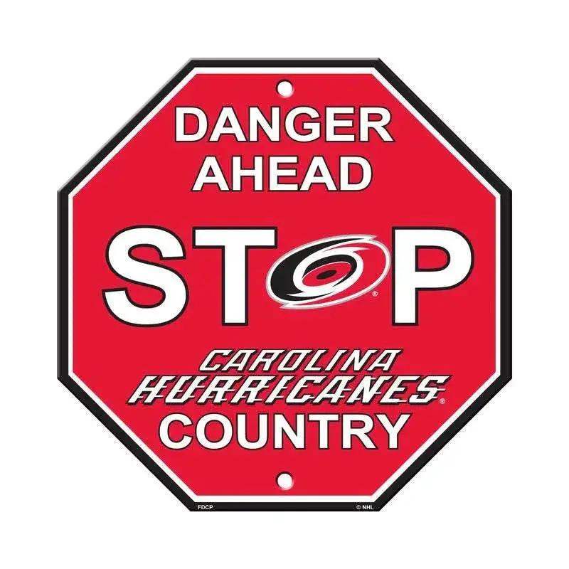 Carolina Hurricanes 12x12 Plastic Stop Style Sign CO - ToylandEU™