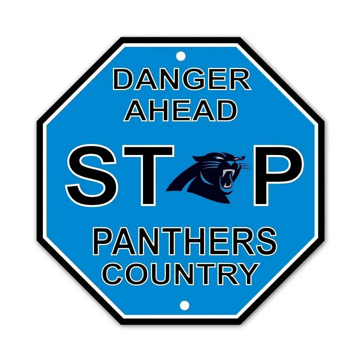 Carolina Panthers 12x12 Plastic Stop Style Wall Sign - ToylandEU