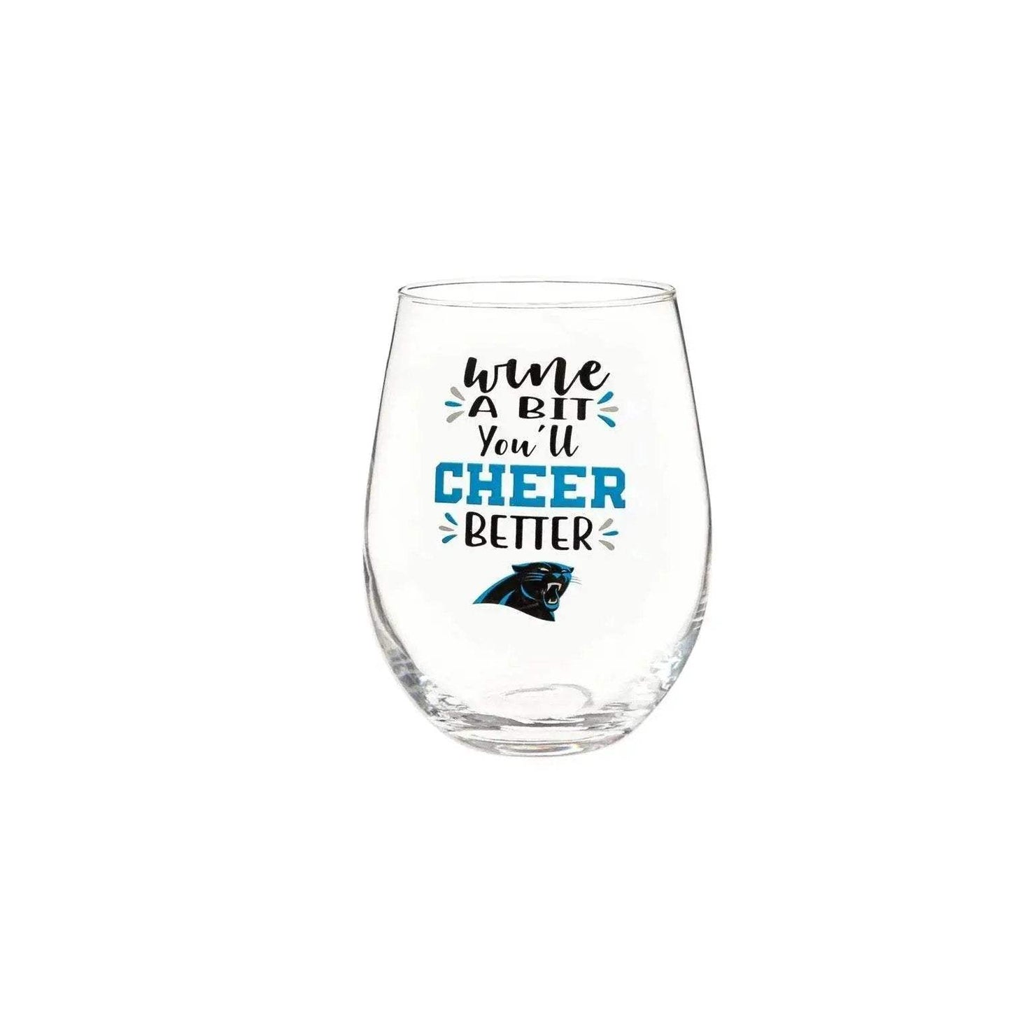 Carolina Panthers 17oz Stemless Wine Glass Boxed Gift - ToylandEU™