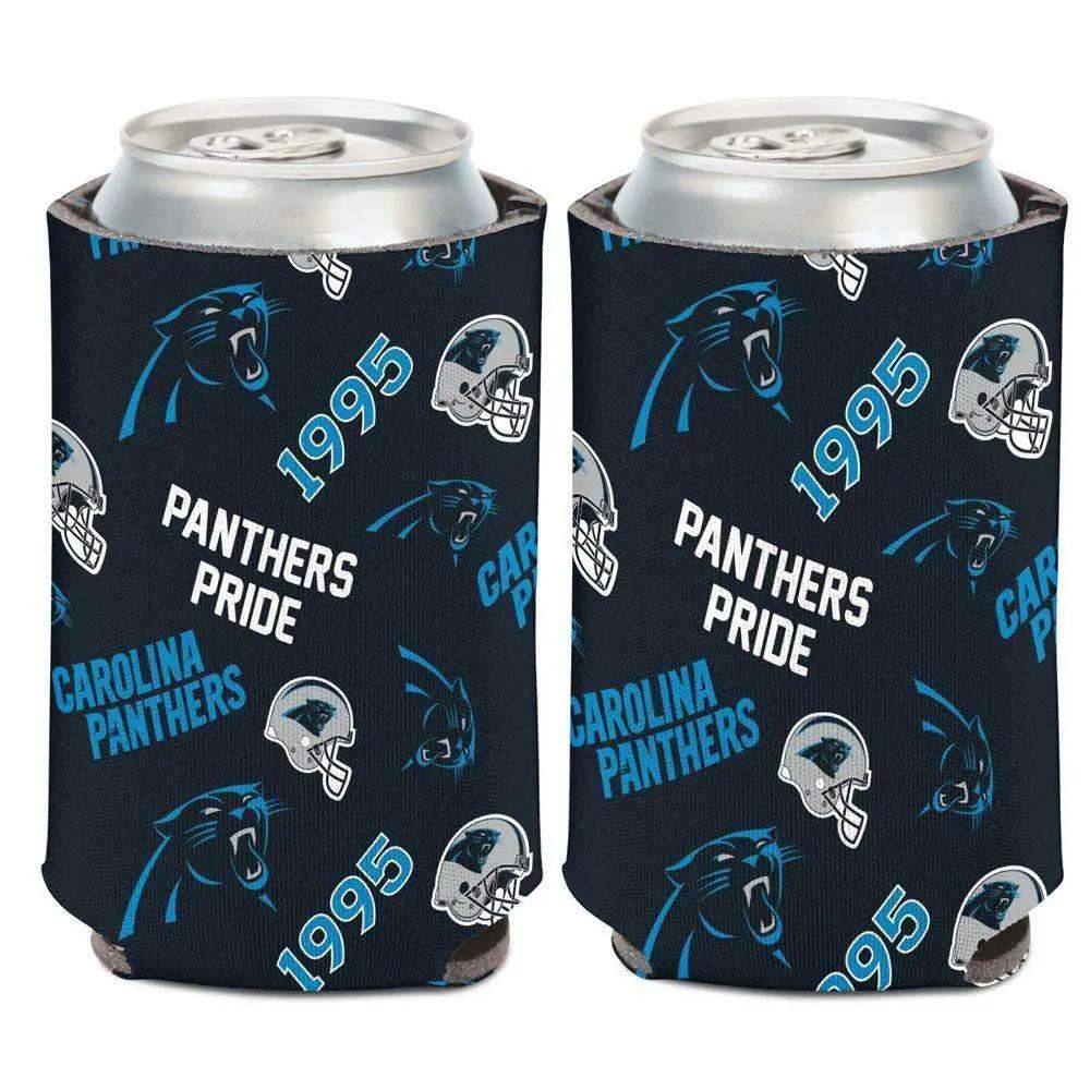 Carolina Panthers Can Cooler Scatterprint Design 12 Oz - ToylandEU™