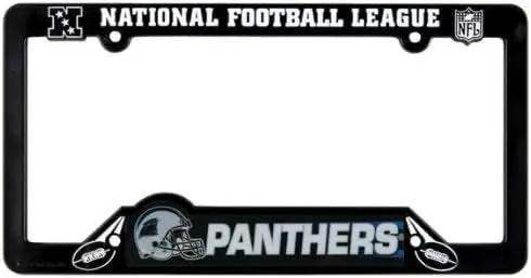 Carolina Panthers License Plate Frame Black Plastic - ToylandEU™