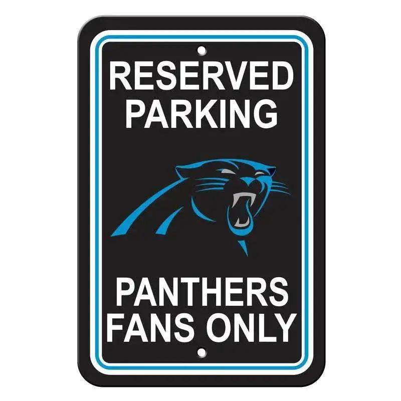 Carolina Panthers Reserved Parking Sign 12x18 Plastic - ToylandEU™