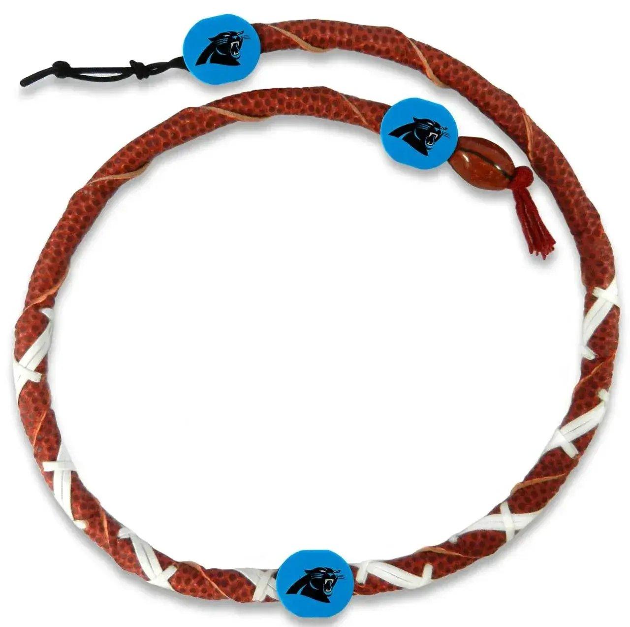 Carolina Panthers Spiral Football Necklace Team Logo Beads - ToylandEU™