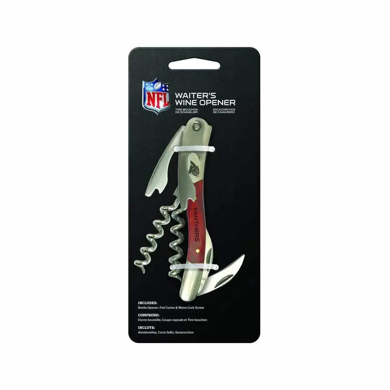 Carolina Panthers Wine Bottle Opener With Rosewood Handle - ToylandEU™