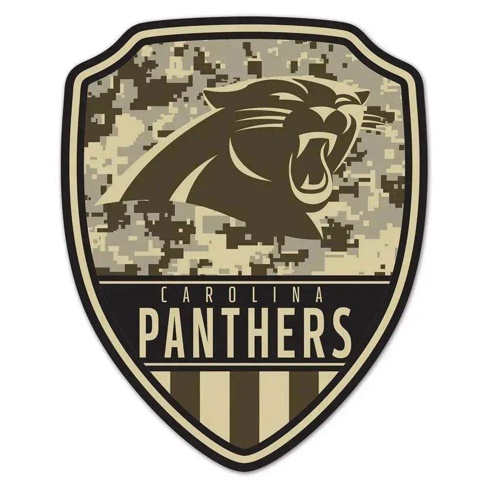 Carolina Panthers Wood Sign 11x14 Shield Shape Decor - ToylandEU™