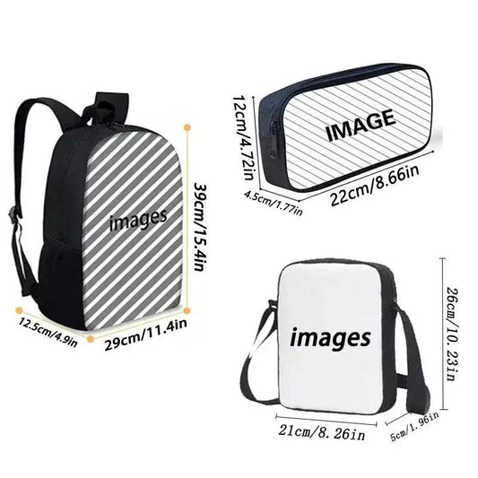 Cartoon Gorilla School Backpack For Kids Pencil Case - ToylandEU™