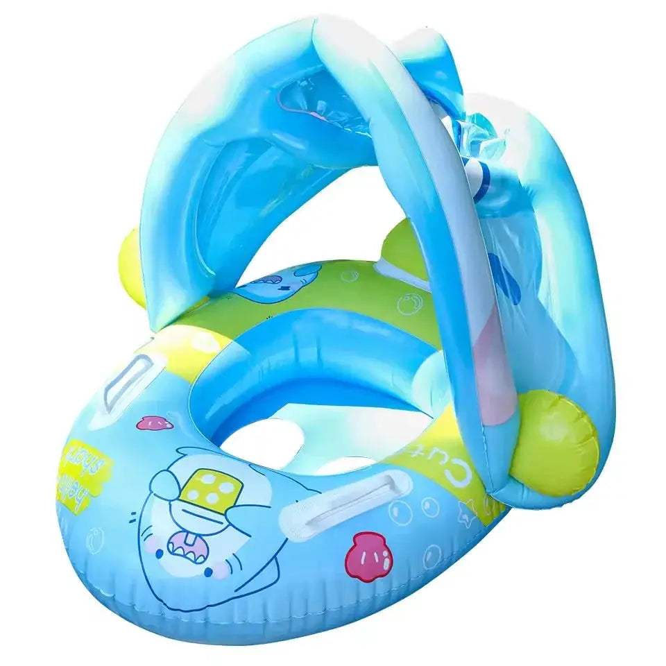 Cartoon Inflatable Baby Float Detachable Shade - ToylandEU™