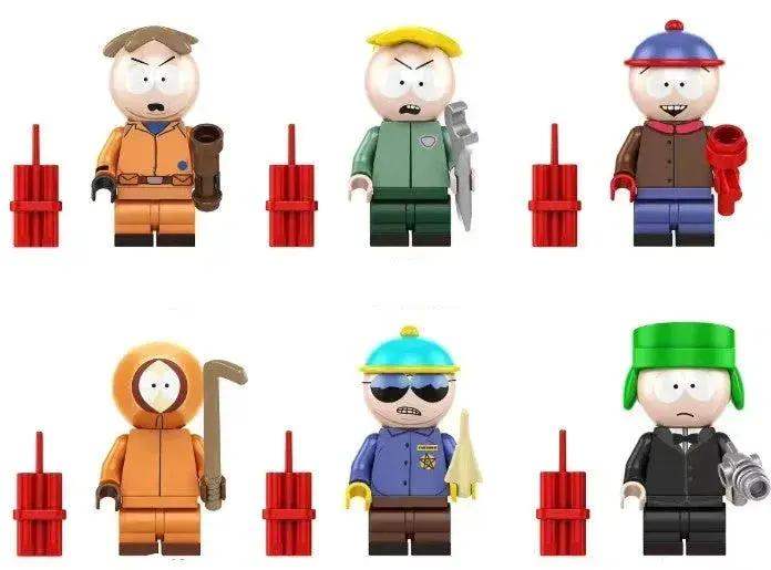 Cartoon Town Crew Custom Figure Set With 6 Minifigs And ABS Plastic Base Plate Included - ToylandEU