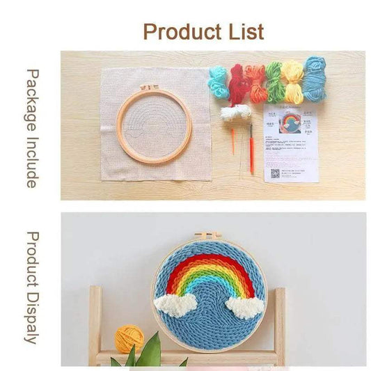 Cat-Themed Punch Needle Embroidery Kit for Adults - Fun DIY Needlecraft for Beginners - ToylandEU™