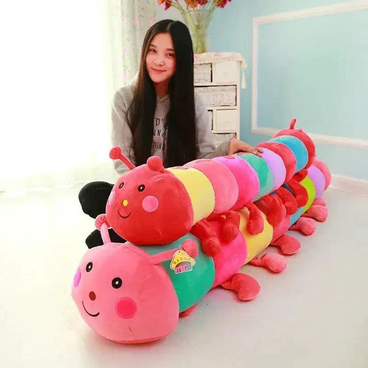Caterpillar Plush Toy For Kids Cushion Soft Pillow Colorful - ToylandEU™