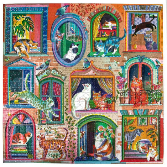 Cats In Windows 1000 Piece Puzzle Cat Lovers Edition - ToylandEU™