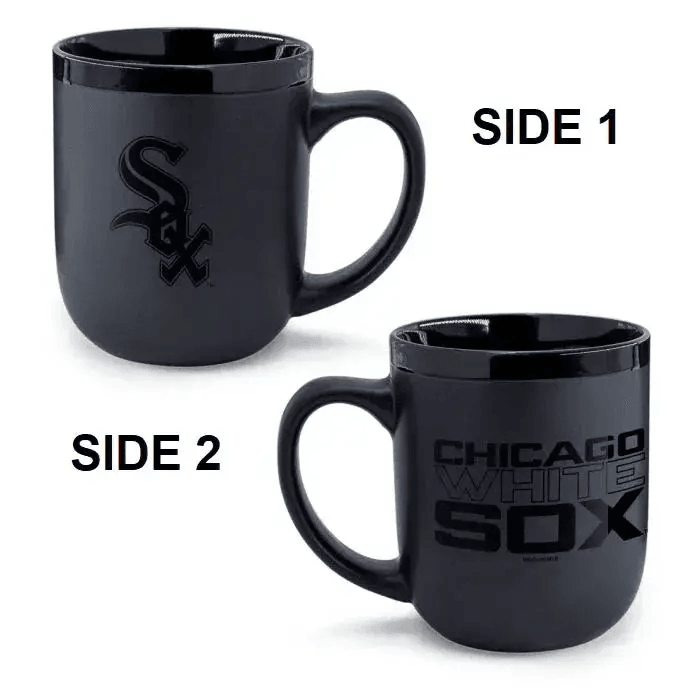 Chicago White Sox 17oz Matte Black Ceramic Coffee Mug - ToylandEU™