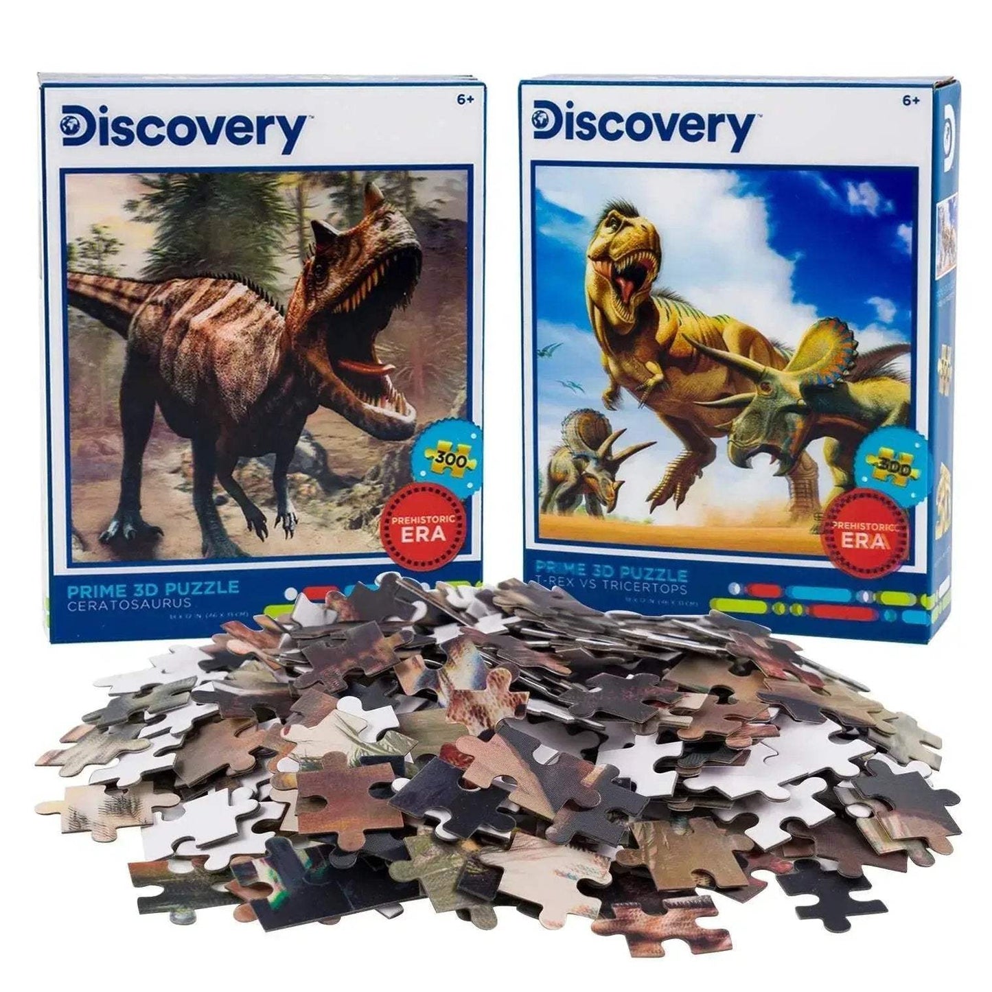 Dinosaur Jigsaw Puzzles Lenticular Three Dimensional Battle Set - ToylandEU