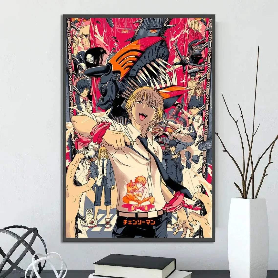 Chainsaw Man Self Adhesive Poster Wall Art For Bedrooms - ToylandEU