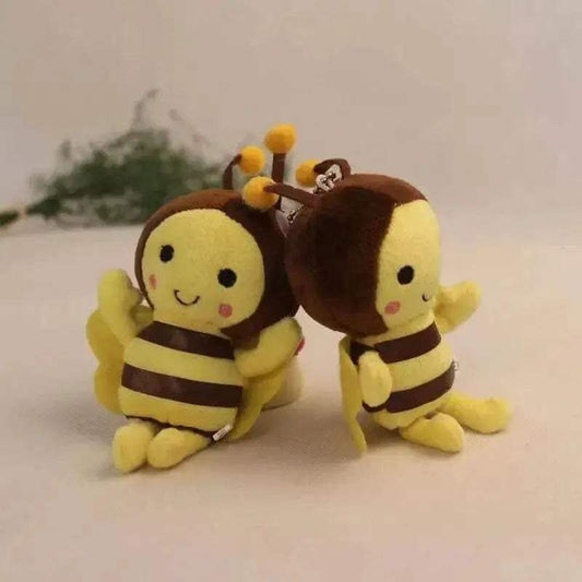 Charming 12cm Bee Plush Keychain - Adorable Anime Toy for Kids - ToylandEU