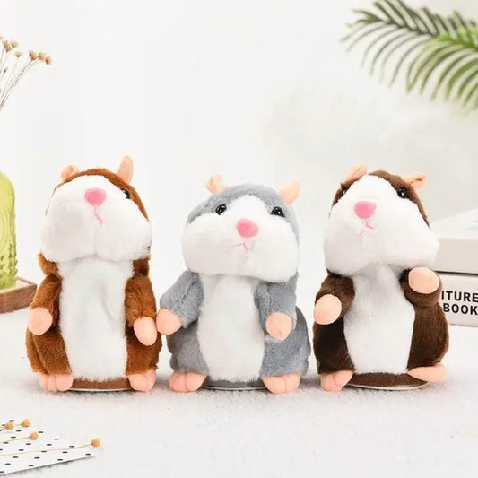 Charming 15cm Talking Hamster Plush Toy - Fun Sound-Recording Buddy - ToylandEU