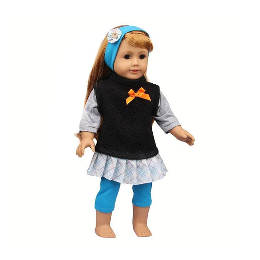 Charming 18-Inch Doll Autumn Costume Set for Travel Adventures - ToylandEU