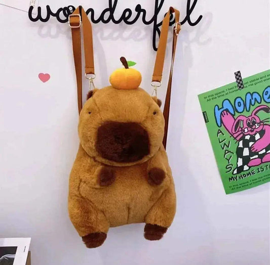 Charming Dolphin & Capybara Plush Backpack - Whimsical Fun for All Ages - ToylandEU