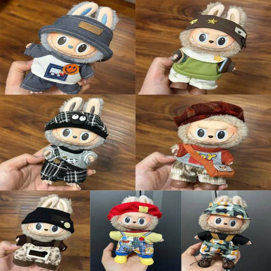 Charming Mini Plush Doll Outfit with Kpop Inspired Design for Labubu Collectors and Enthusiasts - ToylandEU