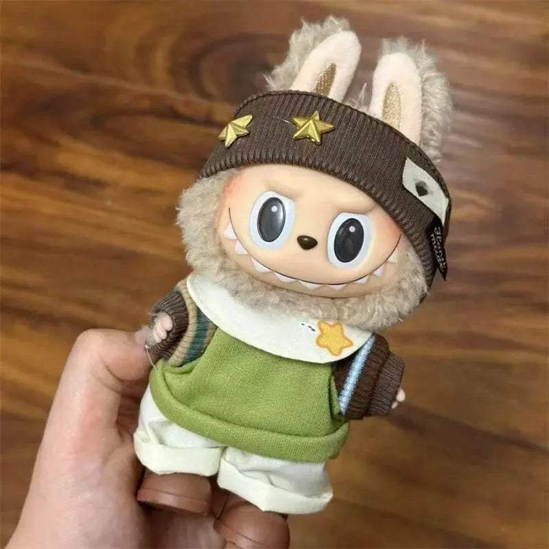 Charming Mini Plush Doll Outfit with Kpop Inspired Design for Labubu Collectors and Enthusiasts - ToylandEU