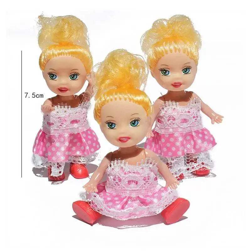 Charming Mini Pocket Princess Dolls Set - Perfect Gift for Ages 2-3 - ToylandEU™