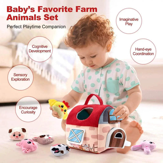 Charming Montessori Farm Animal Toy Set for Toddlers - ToylandEU™
