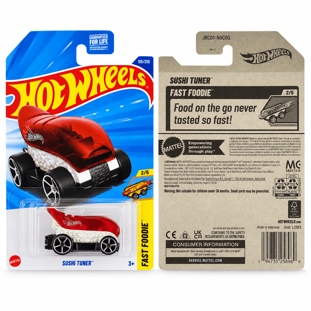 Hot Wheels Sushi Tuner | Die-Cast Toy Car