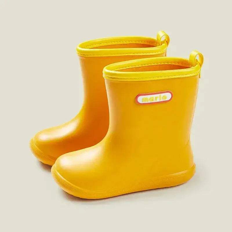 Cheerful Mario Kids Rain Boots Waterproof Unisex Outdoors - ToylandEU
