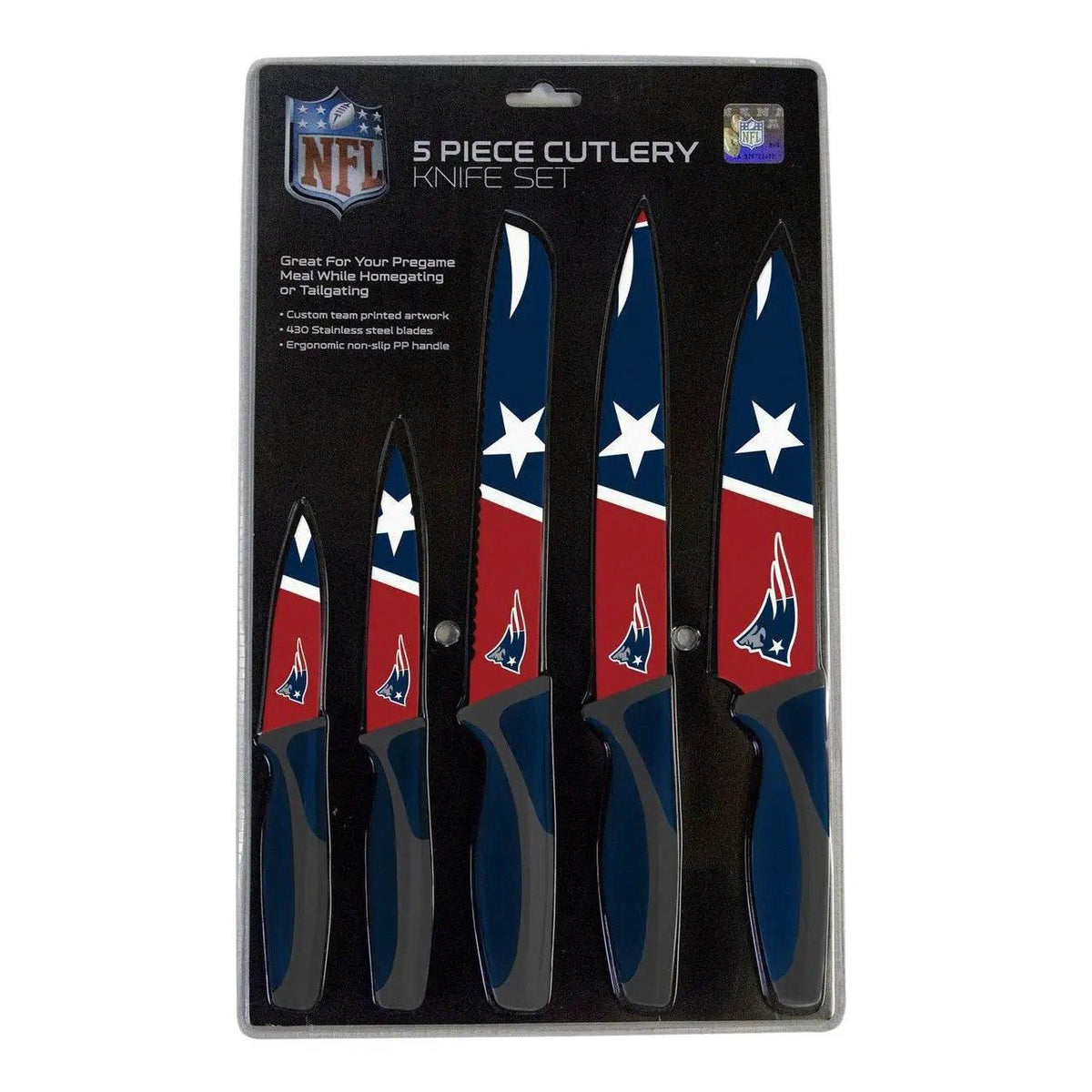 New England Patriots Knife Set Five Pack Kitchen Tools - ToylandEU™