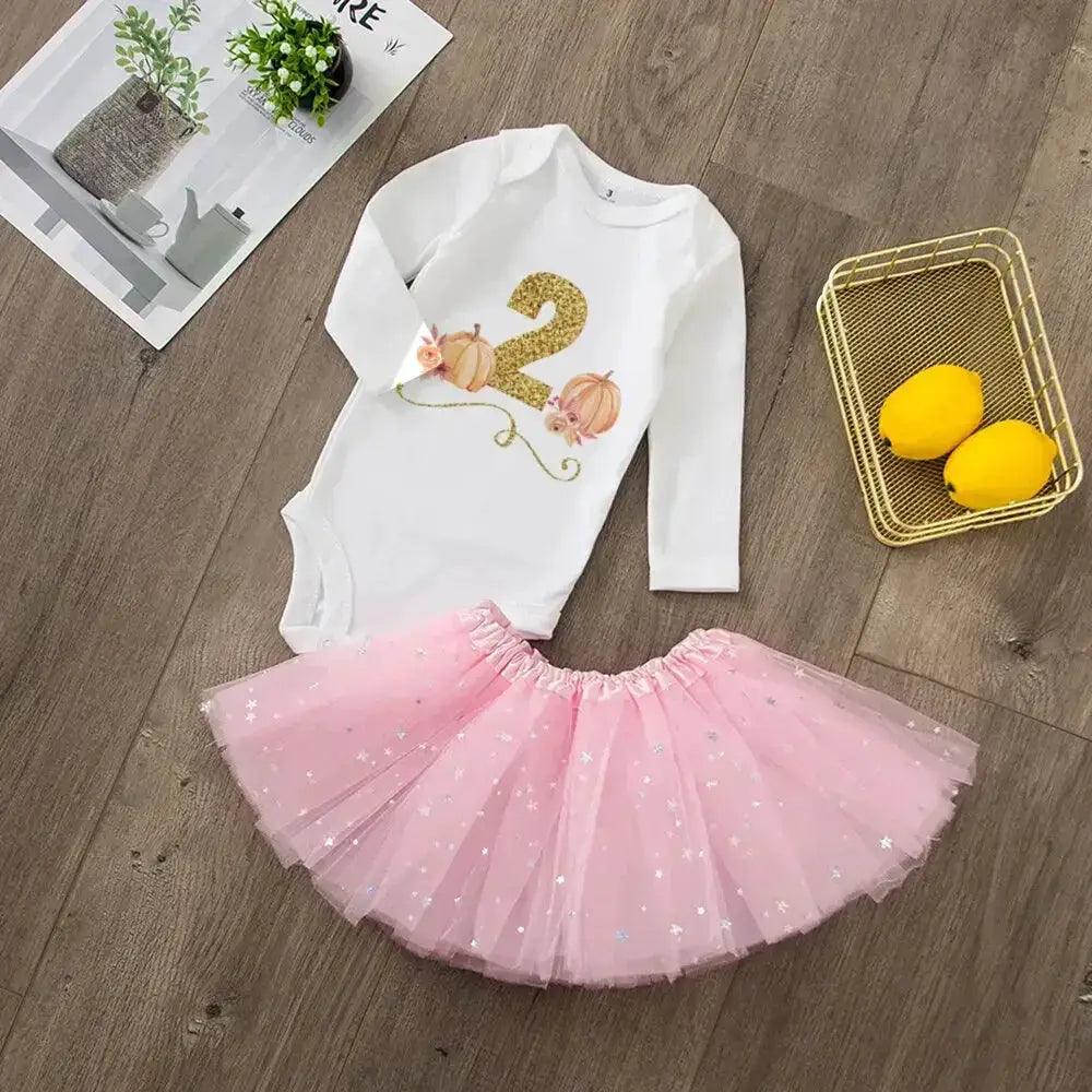 Chic Pumpkin Dress Set Sequined Outfit Toyland EU - ToylandEU™