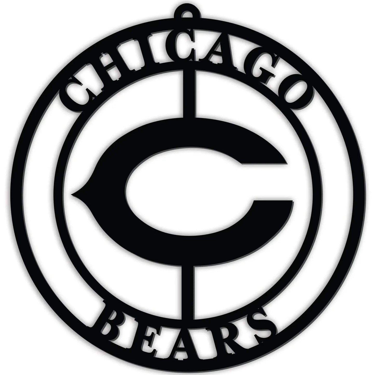 Chicago Bears 16 Inch Door Hanger With Team Logo Cutout - ToylandEU™
