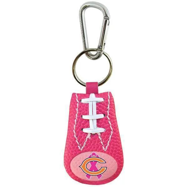 Chicago Bears Pink Ribbon Breast Cancer Keychain Football Co - ToylandEU™