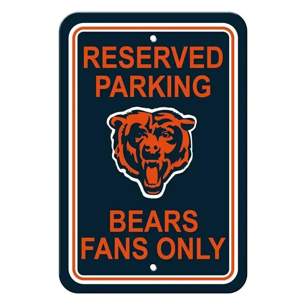Chicago Bears Reserved Parking Sign 12x18 Durable Plastic - ToylandEU™