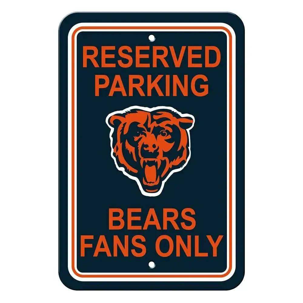 Chicago Bears Reserved Parking Sign 12x18 Durable Plastic - ToylandEU™