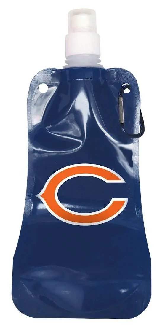 Chicago Bears Water Bottle Sixteen Oz Foldable BPA Free - ToylandEU™